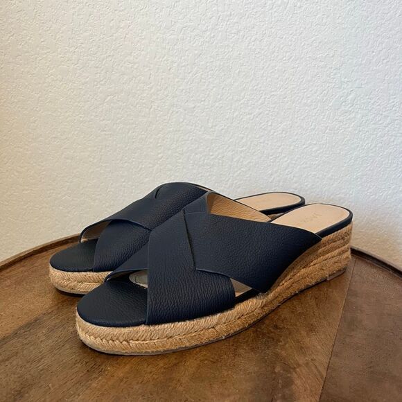 Jack Rogers Shoes - Jack Rogers Slotted Sloane Espadrille Mid Wedge Sandals Women's Size 9.5